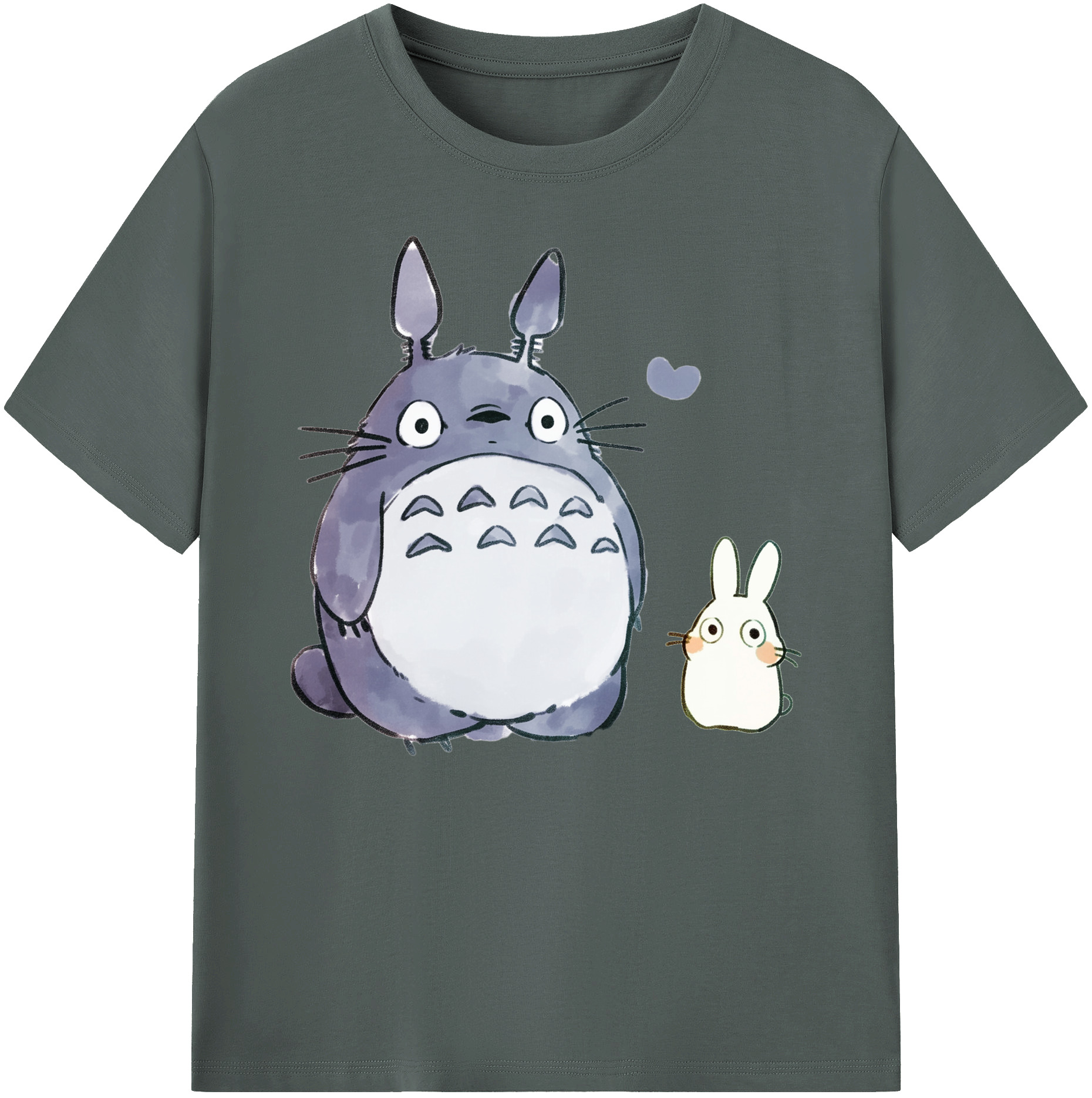 （画像用） となりのトトロ 草壁メイ 草壁サツキ My Neighbor Totoro Satsuki Kusakabe Mei Kusakabe 綿100％ メンズ半袖Tシャツ｜肌触りやわらか＆通気性